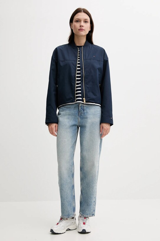 Куртка-бомбер Tommy Hilfiger WW0WW45619 темно-синій AW25