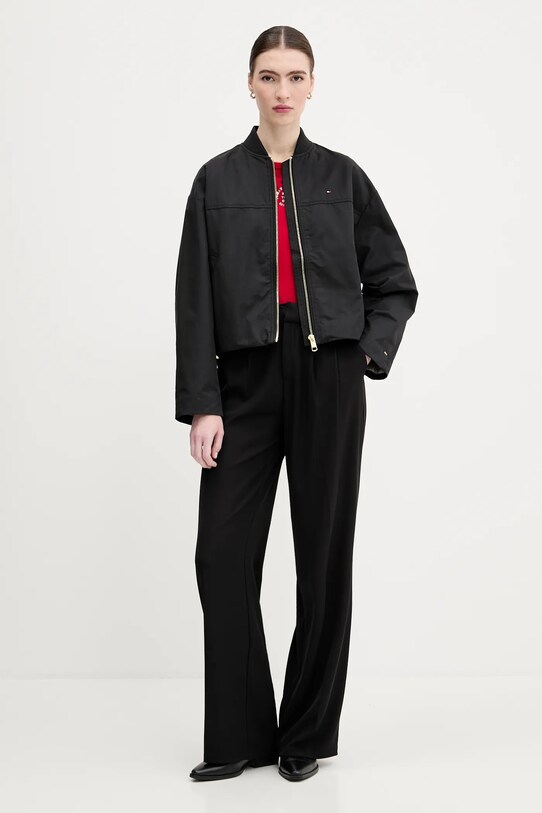 Bomber bunda Tommy Hilfiger WW0WW45619 černá AW25