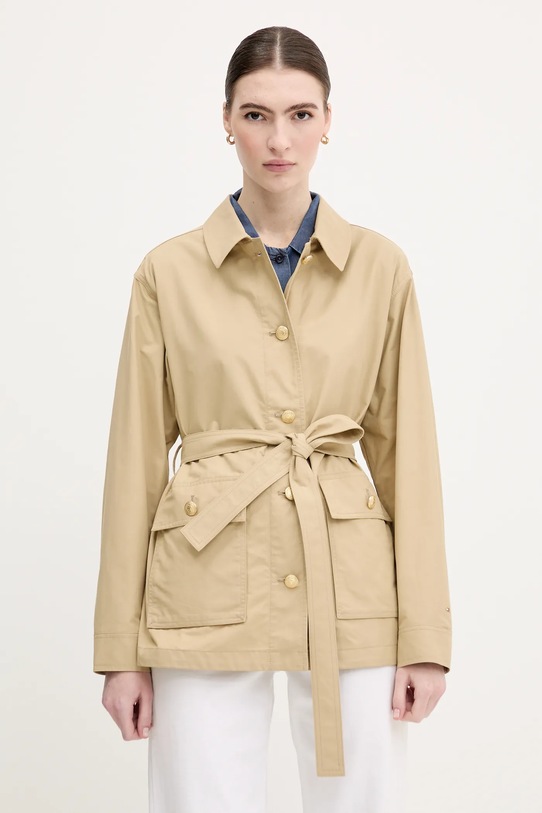 Bunda Tommy Hilfiger nezateplené béžová WW0WW45620