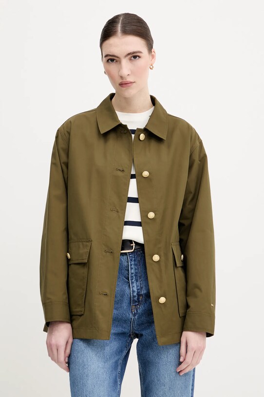 Tommy Hilfiger rövid kabát zöld WW0WW45620