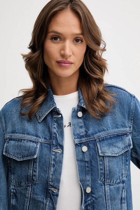 Džínová bunda Tommy Hilfiger WW0WW46485 modrá