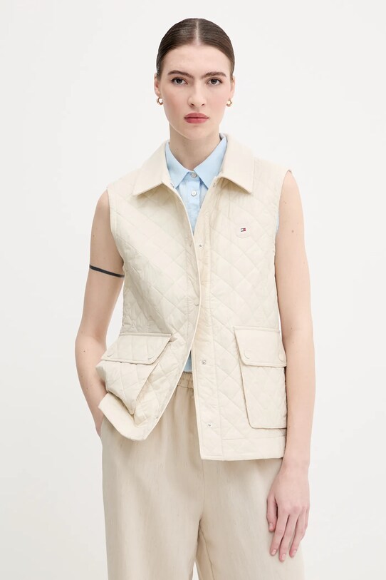 Безрукавка Tommy Hilfiger с подкладкой бежевый WW0WW45638