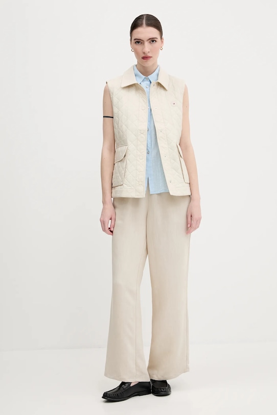 Αμάνικο μπουφάν Tommy Hilfiger WW0WW45638 μπεζ AW25