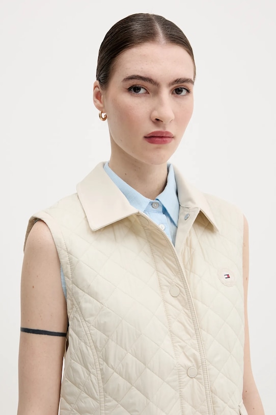 Αμάνικο μπουφάν Tommy Hilfiger μπεζ WW0WW45638