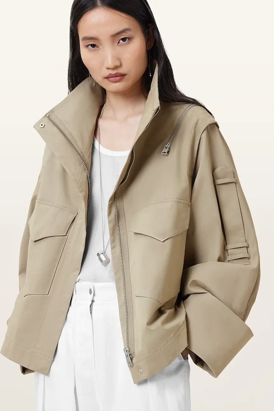 Îmbrăcăminte AllSaints geacă LEIGHTON W039OC bej