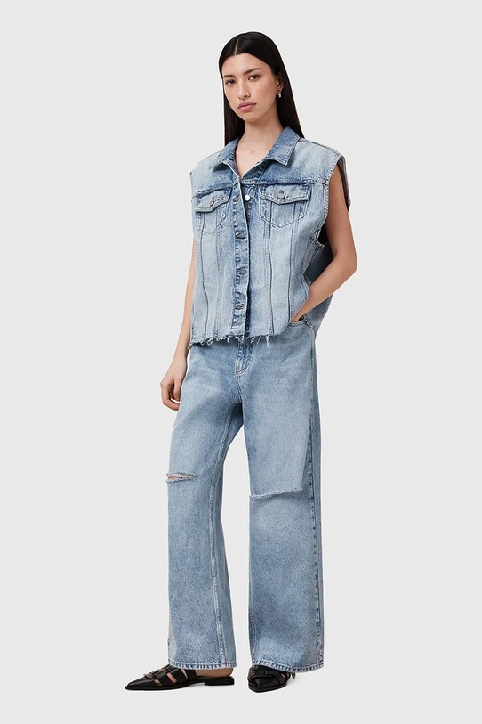 AllSaints bezrękawnik jeansowy LAURA W055OC