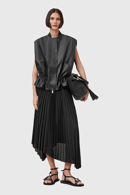 AllSaints bőr mellény SOFI W060LC
