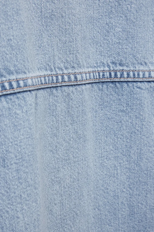 Bunda se lněnou směsí AllSaints HETTIE modrá W111PC