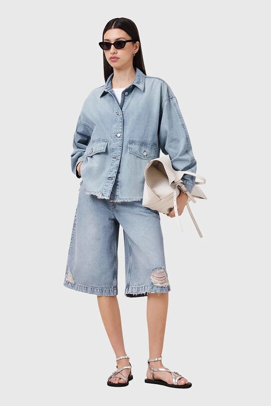 AllSaints kurtka z domieszką lnu HETTIE W111PC