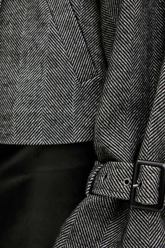 Пальто з вовною Gestuz 10910324 сірий