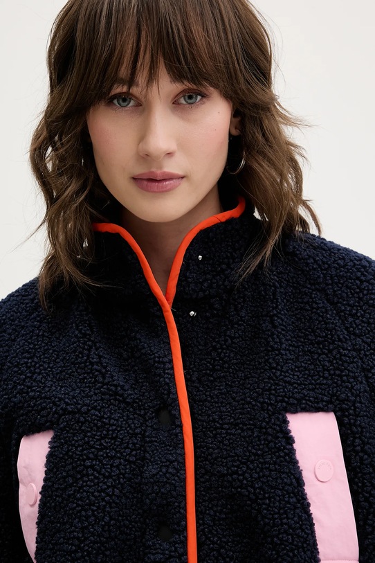 Stine Goya bluza polarowa granatowy SG.AW25.J058.2412