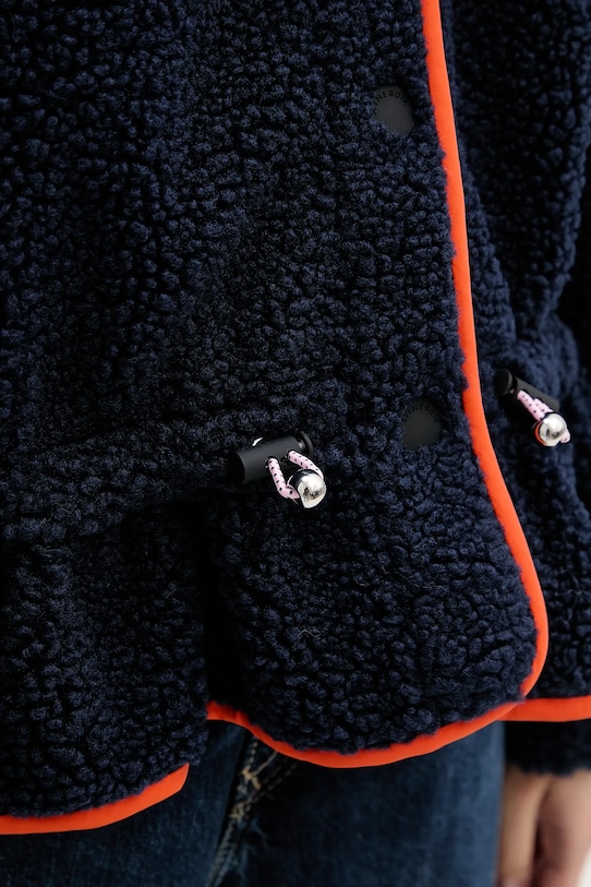 Fleecová mikina Stine Goya 0 SG.AW25.J058.2412 tmavomodrá