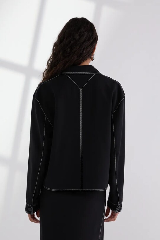 Karl Lagerfeld kurtka jeansowa A3W14041 czarny AW25