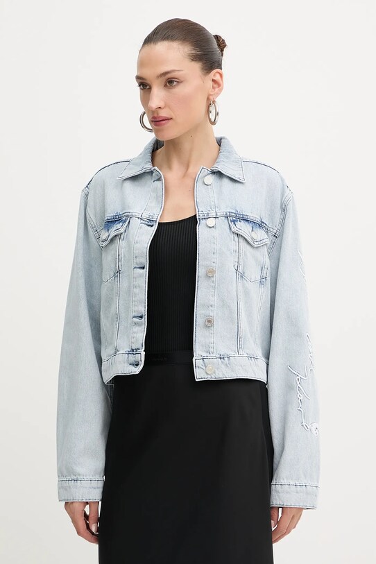 Abbigliamento Karl Lagerfeld giacca di jeans A3W14054 blu