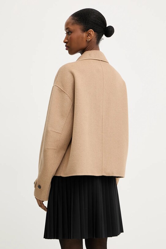 Одежда Шерстяная куртка-бомбер Karl Lagerfeld A3W15009 бежевый