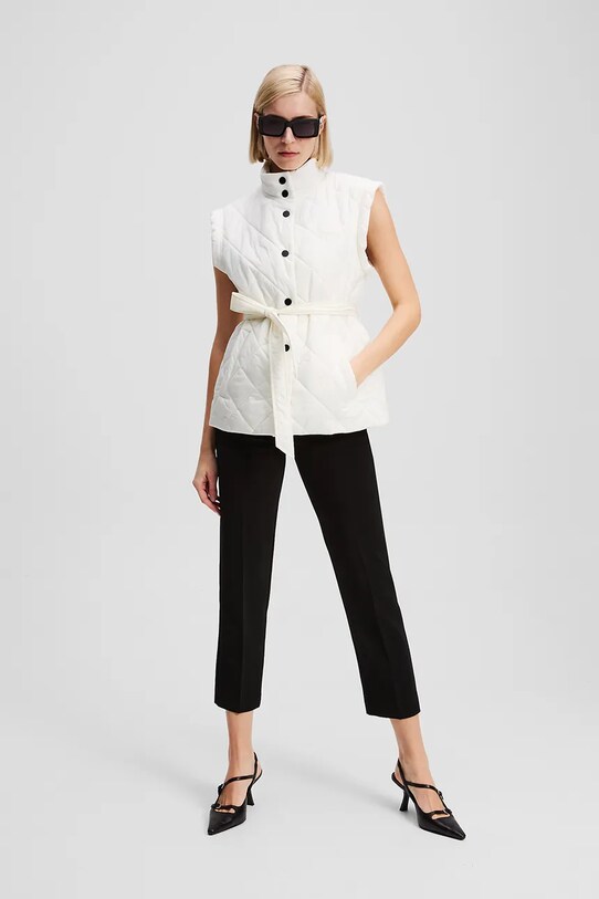 Karl Lagerfeld bezrękawnik biały A3W15045