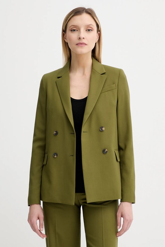 PS Paul Smith marynarka wełniana tkanina zielony W2R.246J.T31053