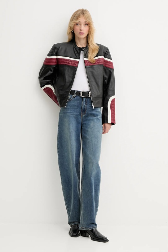 Gestuz geacă de piele 10910549 negru AW25