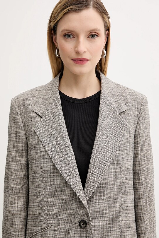 Blazer s příměsí vlny PS Paul Smith šedá W2R.424J.T31313