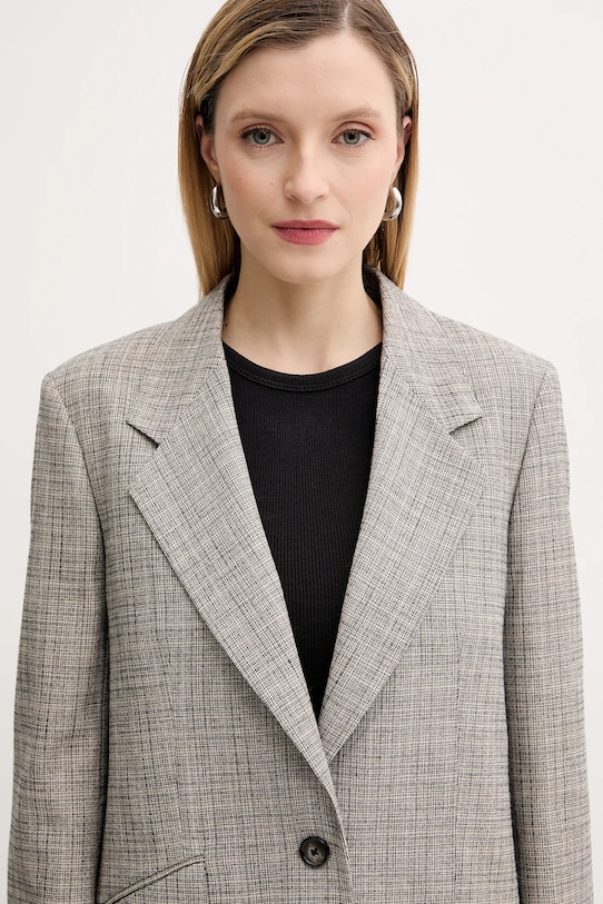 Піджак з домішкою вовни PS Paul Smith сірий W2R.424J.T31313