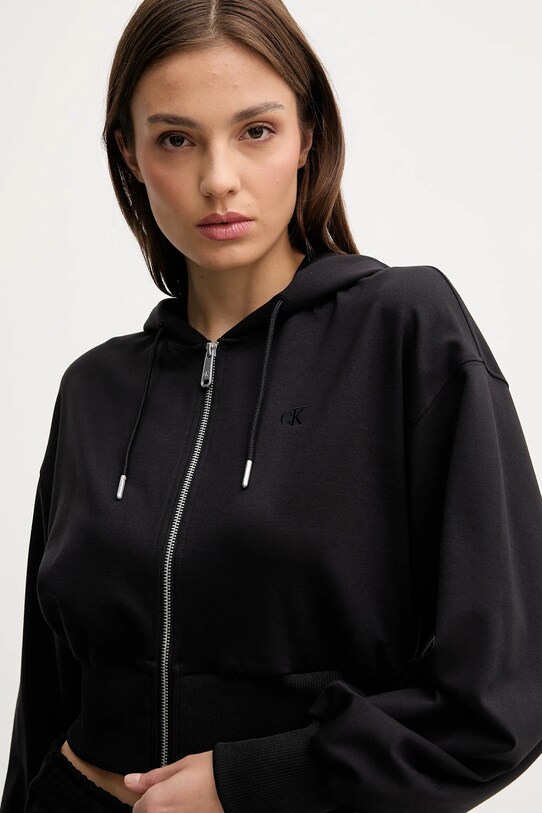 Dukserica Calvin Klein Jeans crna LV047C247G