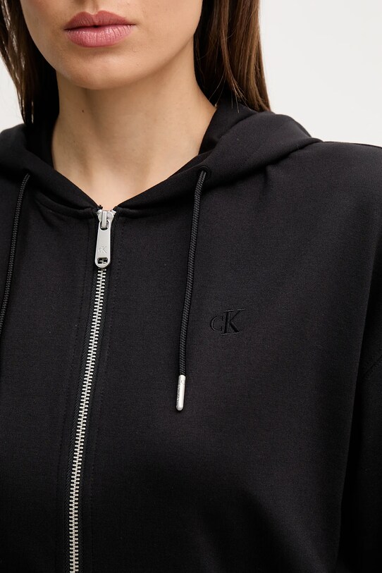 Dukserica Calvin Klein Jeans LV047C247G crna