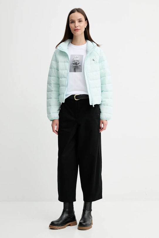 Bunda Calvin Klein Jeans LV047C510G tyrkysová AW25