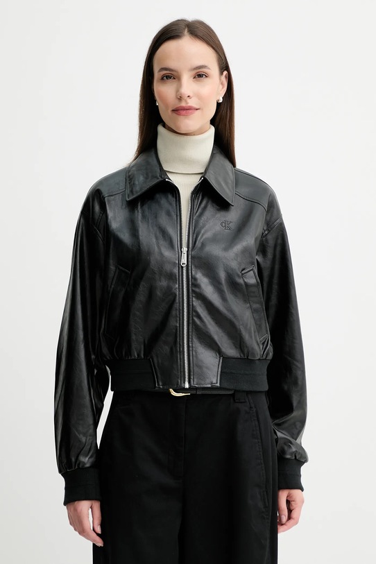 Calvin Klein Jeans kurtka nieocieplane czarny LV047C518G