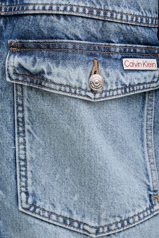 Джинсова куртка Calvin Klein Jeans LV047C730G блакитний