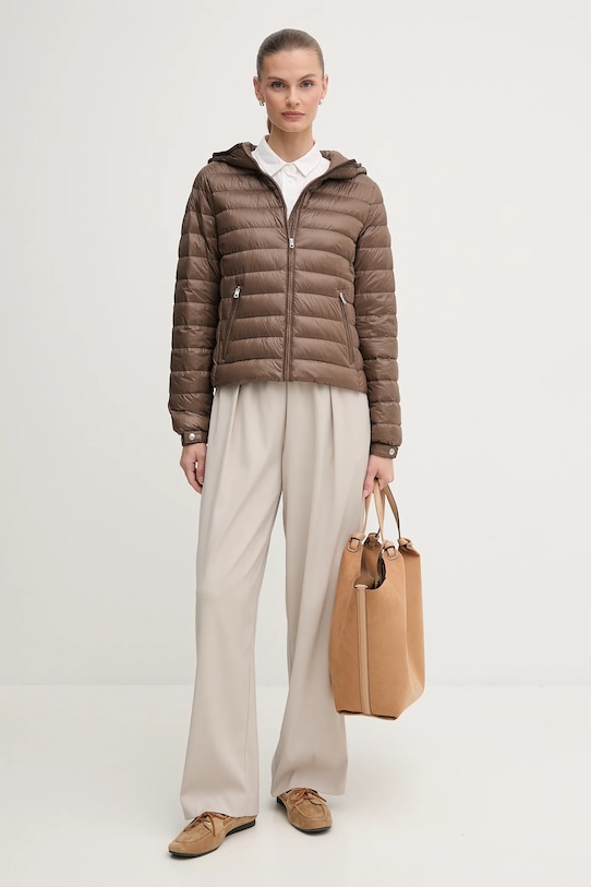 Péřová bunda Tommy Hilfiger WW0WW46788 hnědá AW25