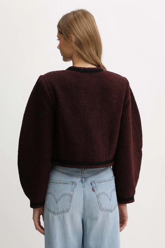 Odzież Gestuz marynarka z dodatkiem wełny 10910608 bordowy