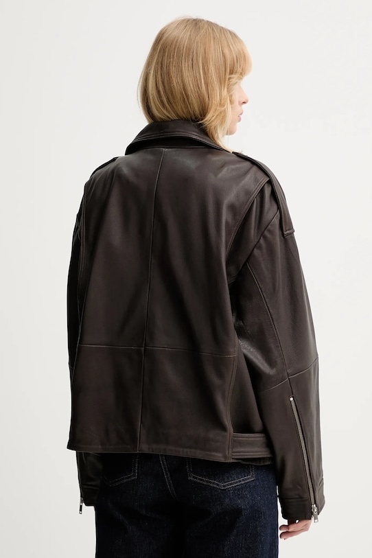 Odzież Gestuz ramoneska skórzana 10910820 brązowy