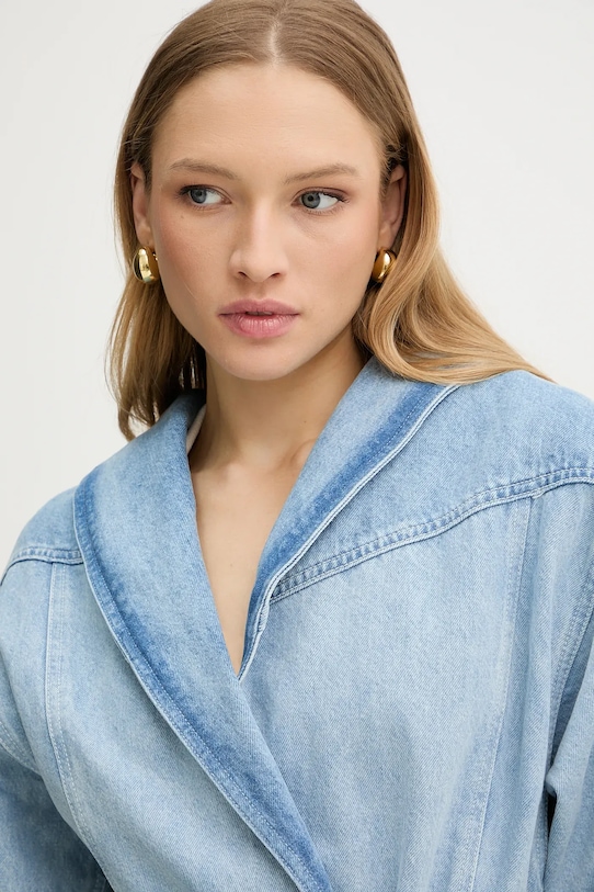 Τζιν μπουφάν BOSS Orange Bashinah μπλε 50554678