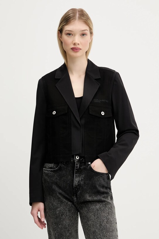 Karl Lagerfeld Jeans kurtka nieocieplane czarny A3W14019