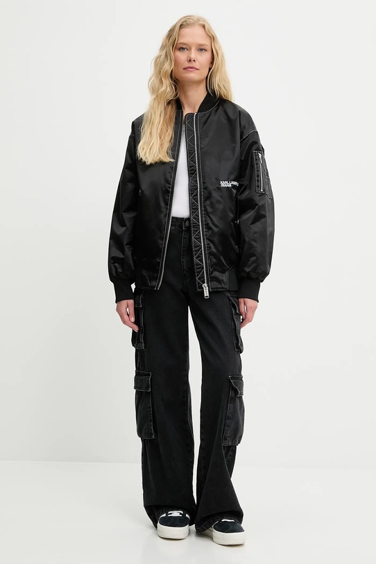 Karl Lagerfeld Jeans rövid kabát A3W15022 fekete AW25