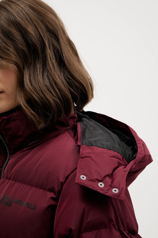 Karl Lagerfeld Jeans geacă A3W15023 burgundia