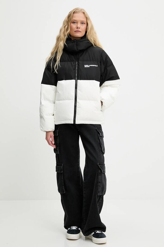 Karl Lagerfeld Jeans rövid kabát A3W15024 fekete AW25