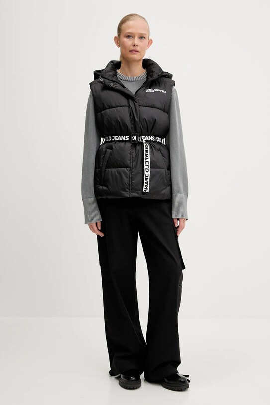 Karl Lagerfeld Jeans ujjatlan A3W15025 fekete AW25
