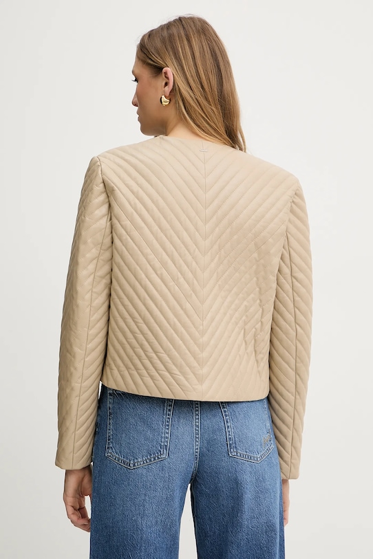 Îmbrăcăminte BOSS geacă de piele 50541919 bej