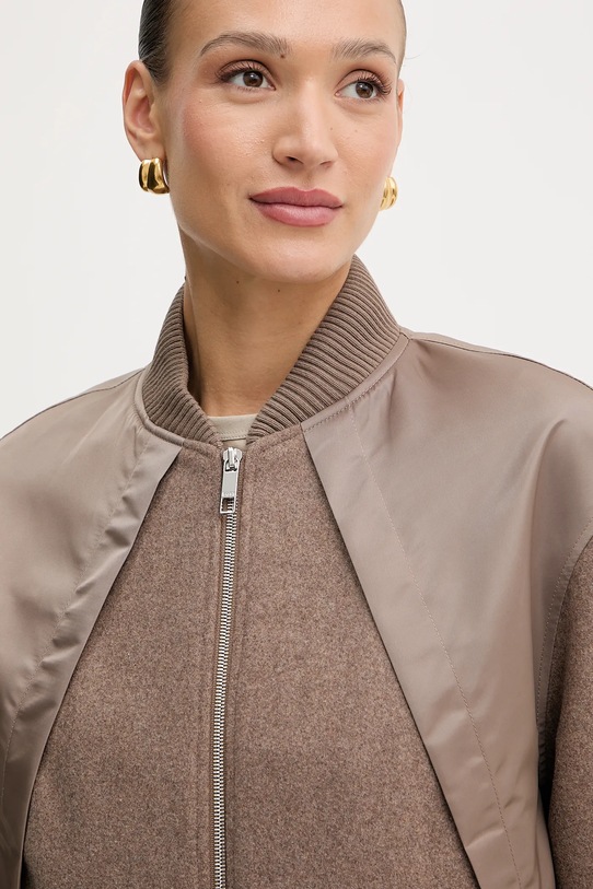 BOSS giacca bomber in misto lana Paisie marrone 50543411