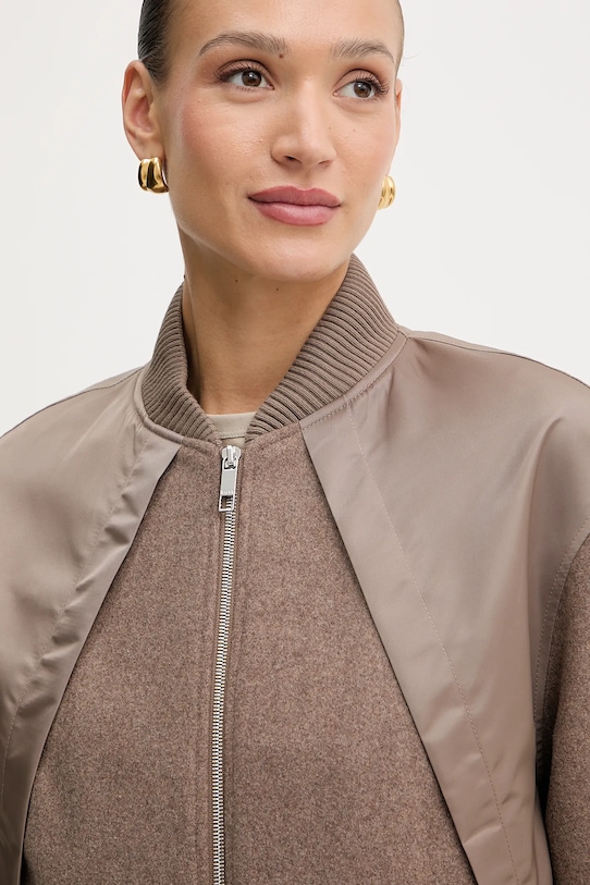 BOSS giacca bomber in misto lana Paisie beige 50543411