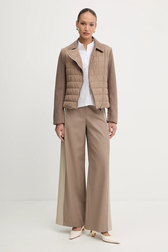 BOSS kurtka z domieszką wełny 50555564 brązowy AW25