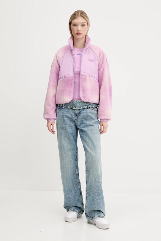 Hugo Blue hanorac fleece 50541233 violet AW25