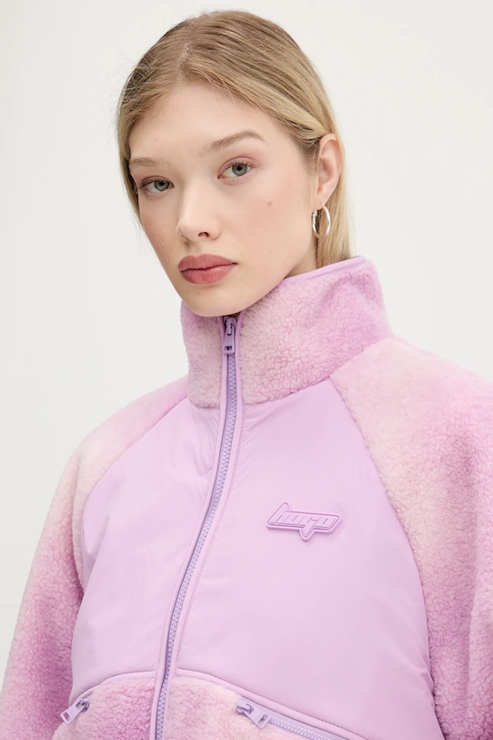 Флисовая кофта Hugo Blue фиолетовой 50541233