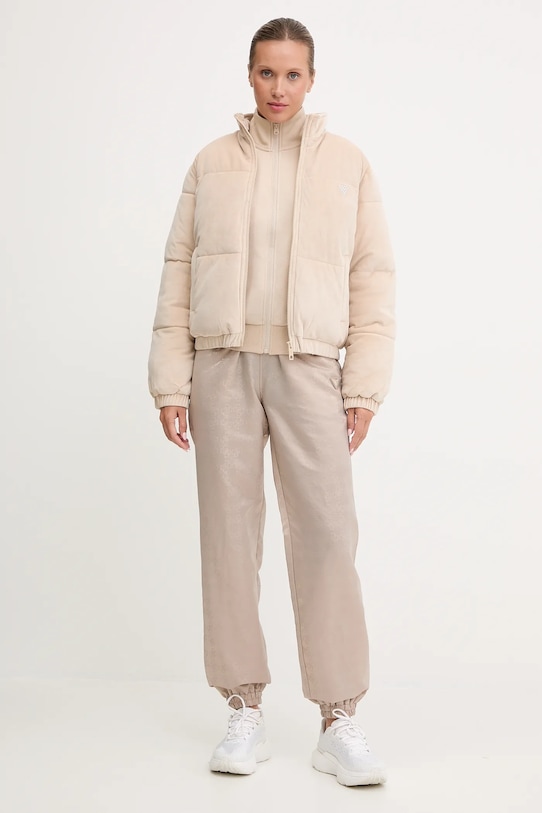 Μπουφάν Guess COUTURE V4BL03.K0232 μπεζ AW25