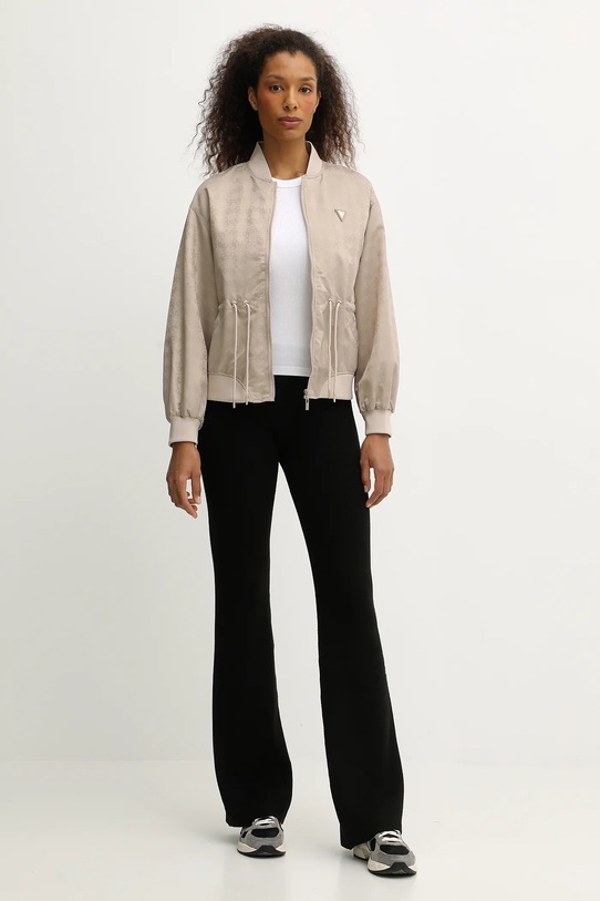 Яке бомбър Guess AOP V5YL11.WHFU0 бежов AW25