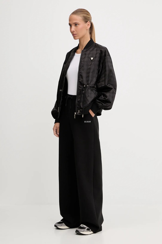 Guess kurtka bomber AOP V5YL11.WHFU0 czarny AW25