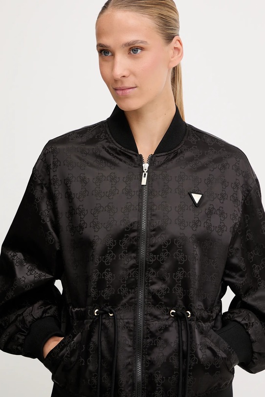 Guess kurtka bomber AOP czarny V5YL11.WHFU0
