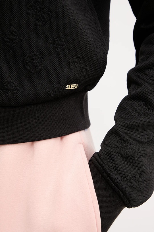Μπλούζα Guess PEONY V5YQ06.KBSL2 μαύρο