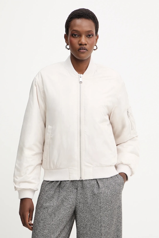 Guess kurtka bomber PHILOMENE bez kaptura beżowy W5YL08.WHDK2